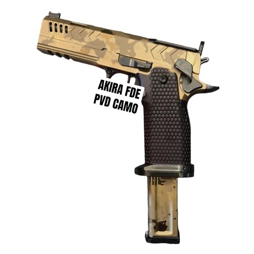 CNC Gunworks Akira V6 Ported FDE PVD Camo DMC (9mm) 4.6"