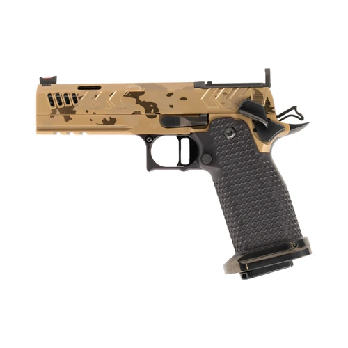 CNC Gunworks Akira V6 Ported FDE PVD Camo DMC (9mm) 4.6"