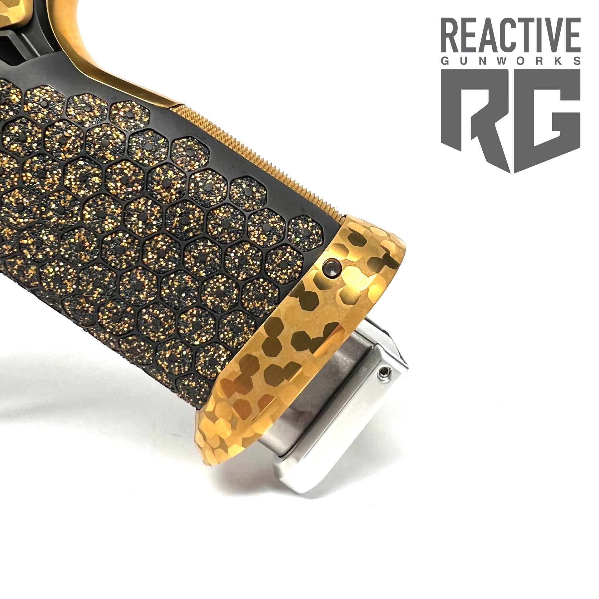 SVI Infinity IED 1911 9mm Gold/Black - Reactive Gunworks