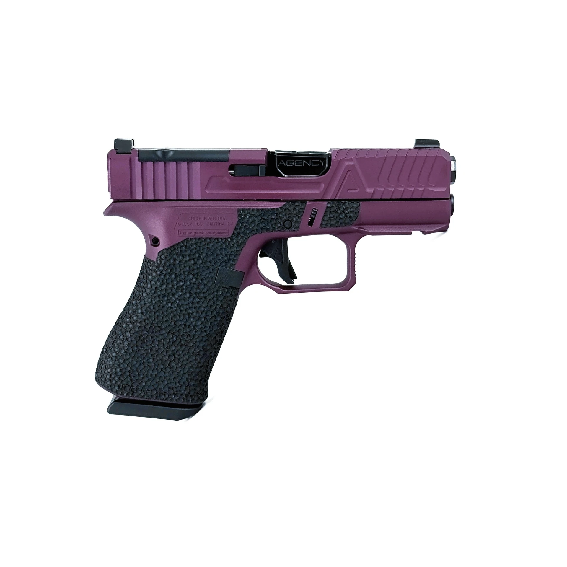 Agency Arms Glock 43X MOS Bonesaw Black Cherry Premier DLC EDC
