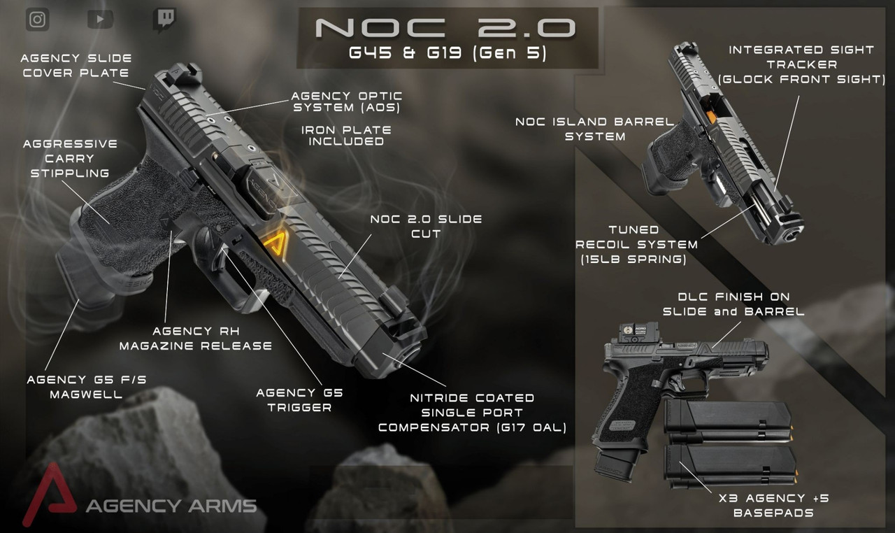 Agency Arms NOC 2.0 Glock 45 Black Barrel-img-6