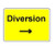 1050 x 750MM DIVERSION ARROW LEFT SIGN PLATE