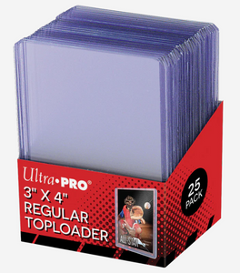 Ultra Pro 3" x 4" Clear Regular Toploaders (25ct) for Standard Size Cards Ultra Pro 3" x 4" Clear Regular Toploaders (25ct) for Standard Size Cards