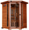 HeatWave HeatWave Hudson Bay 3 Person FAR Infrared Carbon Fiber Cedar Corner Sauna