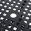 FastFurnishings Round Metal 33-inch Outdoor Patio Table in Black Cast Aluminum 