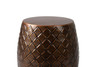 Balkene Home Braga Metal Stool-Table-Container In Copper Finish 
