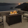 Fire Sense Perkins Rectangular Aluminum LPG/NG Fire Pit 