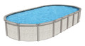 Wilbar International Azor Resin Above Ground Oval 54 Deep Pool Package