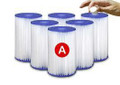 Pleastco Replacement Cartridge for Intex Filter Type A Filter 6 Pack