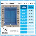 Freetime Fun Gorilla Mesh Safety Cover for Inground Pools - 16 Year Warranty, UV Protected & Abrasion Resistant Mesh 