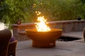  Fire Pit Art Low Boy Fire Pit - Handcrafted Steel Outdoor Fire Pit with Patina Finish 