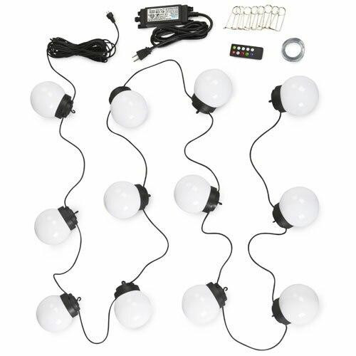 LED Globe Umbrella Lights (8 globe lights) on Pool and Spa Supply Store