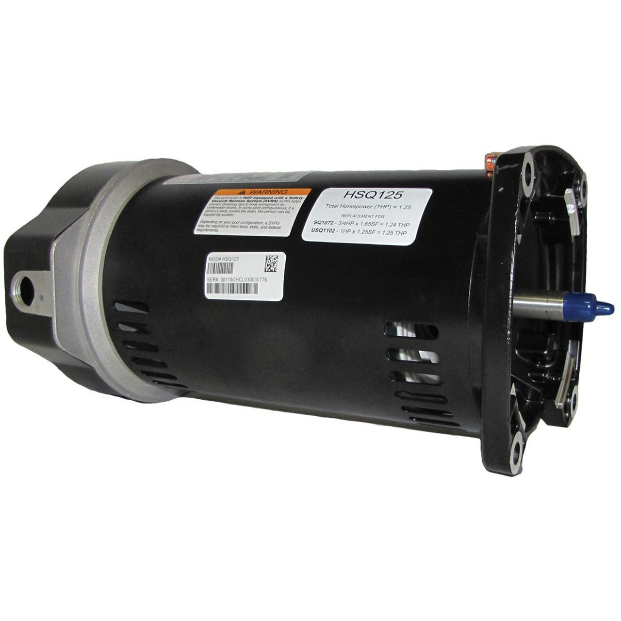 Century HSQ125 Motor 1.25 HP 115/230v on Pool and Spa Supply Store