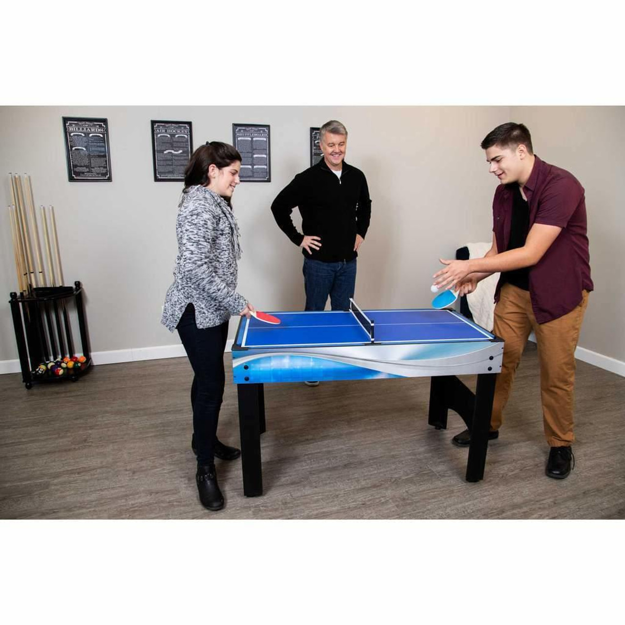 54-in 4-in-1 25.75 Multi-Game Table