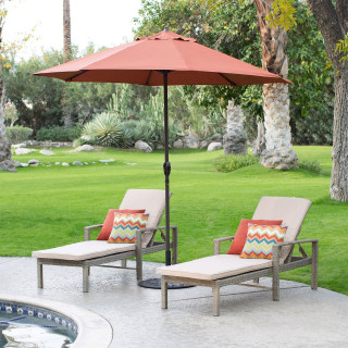 corliving offset patio umbrella Deluxe stylish garden accessories Design:Solid and create your peaceful Outdoor Patio Umbrella -