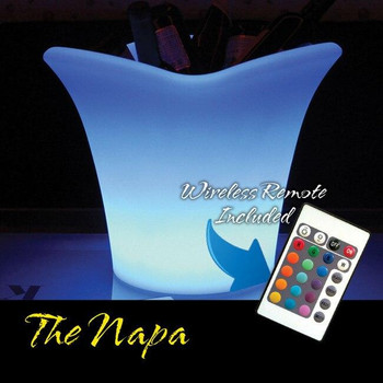 Main Access Illuminate Your Life Napa Waterproof LED Ice Bucket Main Access Illuminate Your Life Napa Waterproof LED Ice Bucket
