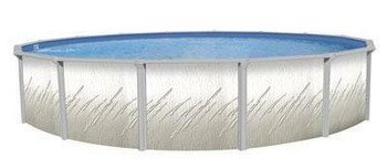 Wilbar International Pretium Round Above Ground Pool 52 Deep with 6 Top Rail Wilbar International Pretium Round Above Ground Pool 52 Deep with 6 Top Rail