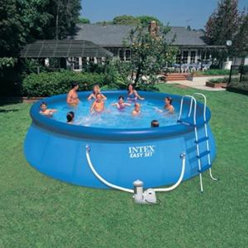 Prism Frame Above Ground Pool Round 457x107cm Intex 26724 – Outdoor Arabia