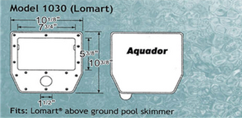 AquaDor Aquador 1030 for Lomart Above Ground Pool Skimmers