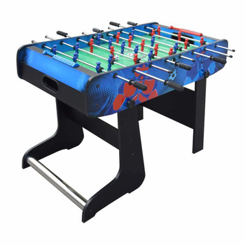 Blue Wave Gladiator 48-In Foosball Table for Kids with Easy Folding for Storage, Robot Graphics, Ergonomic Handles