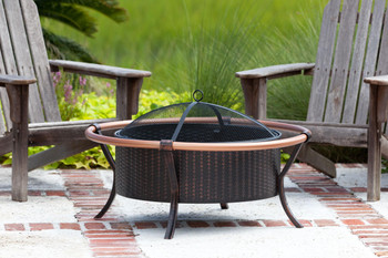 Fire Sense Copper Rail Fire Pit 