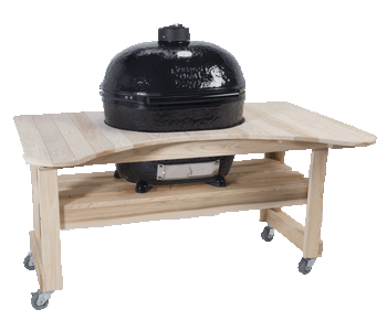 Primo Grills and Smokers Primo Grill Cypress Table for Oval XL Primo Grills and Smokers Primo Grill Cypress Table for Oval XL
