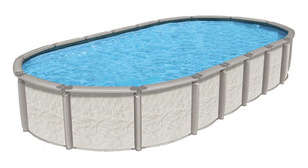 Wilbar International Azor Resin Above Ground Oval 54 Deep Pool Package