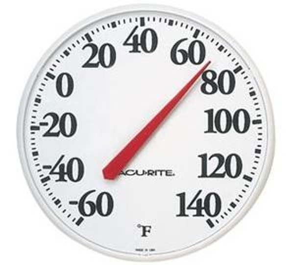 Patio Living Concepts White Outdoor Thermometer