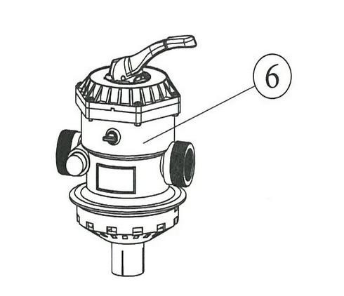  Blue Torrent Sand Filter 2" 6 Way Multiport Valve 