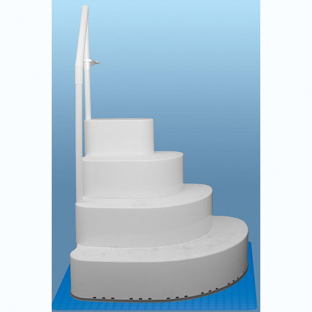 Blue Torrent Wedding Cake Step in a Box with Single Handrail