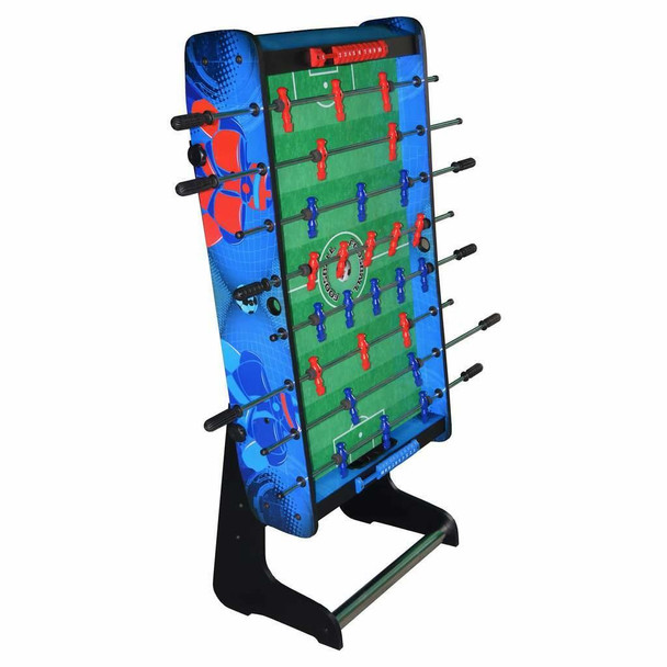 Blue Wave Gladiator 48-In Foosball Table for Kids with Easy Folding for Storage, Robot Graphics, Ergonomic Handles