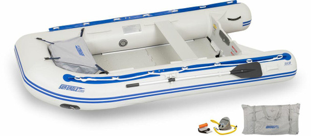 Sea Eagle 10'6 Sport Runabout Inflatable Boat with Drop-Stich Rigid  Inflatable Floor : : Sports & Outdoors
