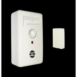 Safety Buoy Floating Pool Alarm Model PGRMSB by PoolGuard on Pool and