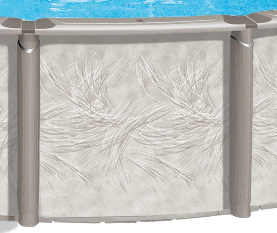 Wilbar International Azor Resin Above Ground Oval 54 Deep Pool Package