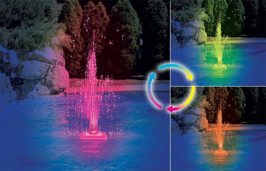 SwimLine Kaleidoscope Color Changing LED Fountain