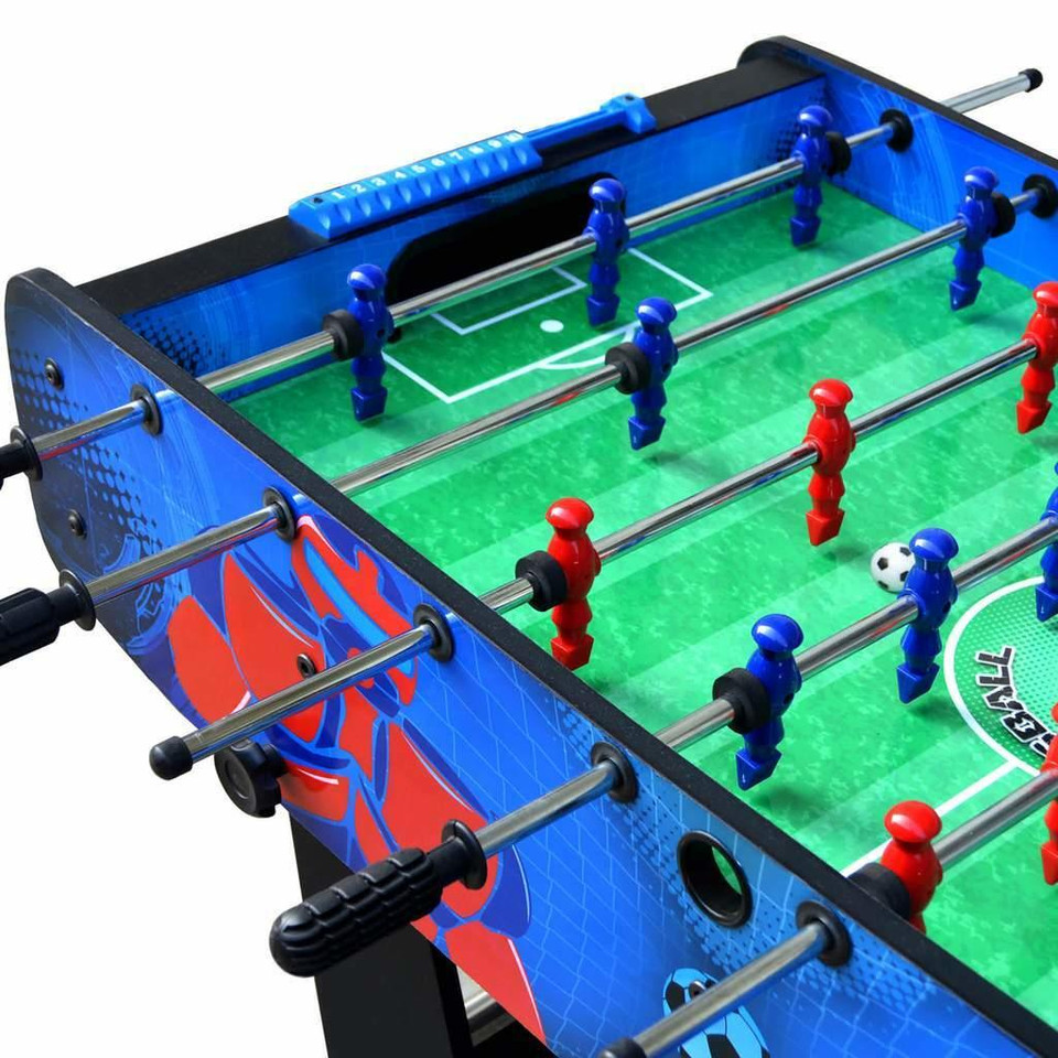 Blue Wave Gladiator 48-In Foosball Table for Kids with Easy Folding for Storage, Robot Graphics, Ergonomic Handles