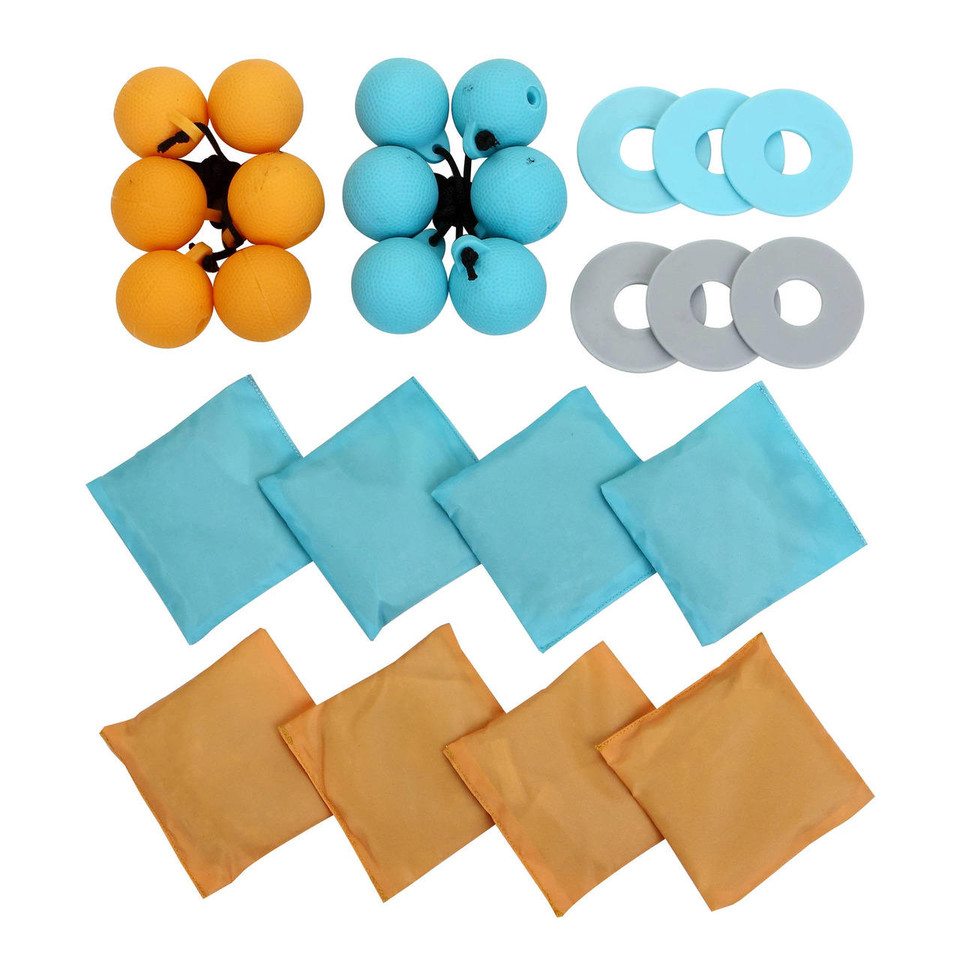 Blue Wave Triple Play Cornhole 3-in-1 Bean Bag Toss Game Set