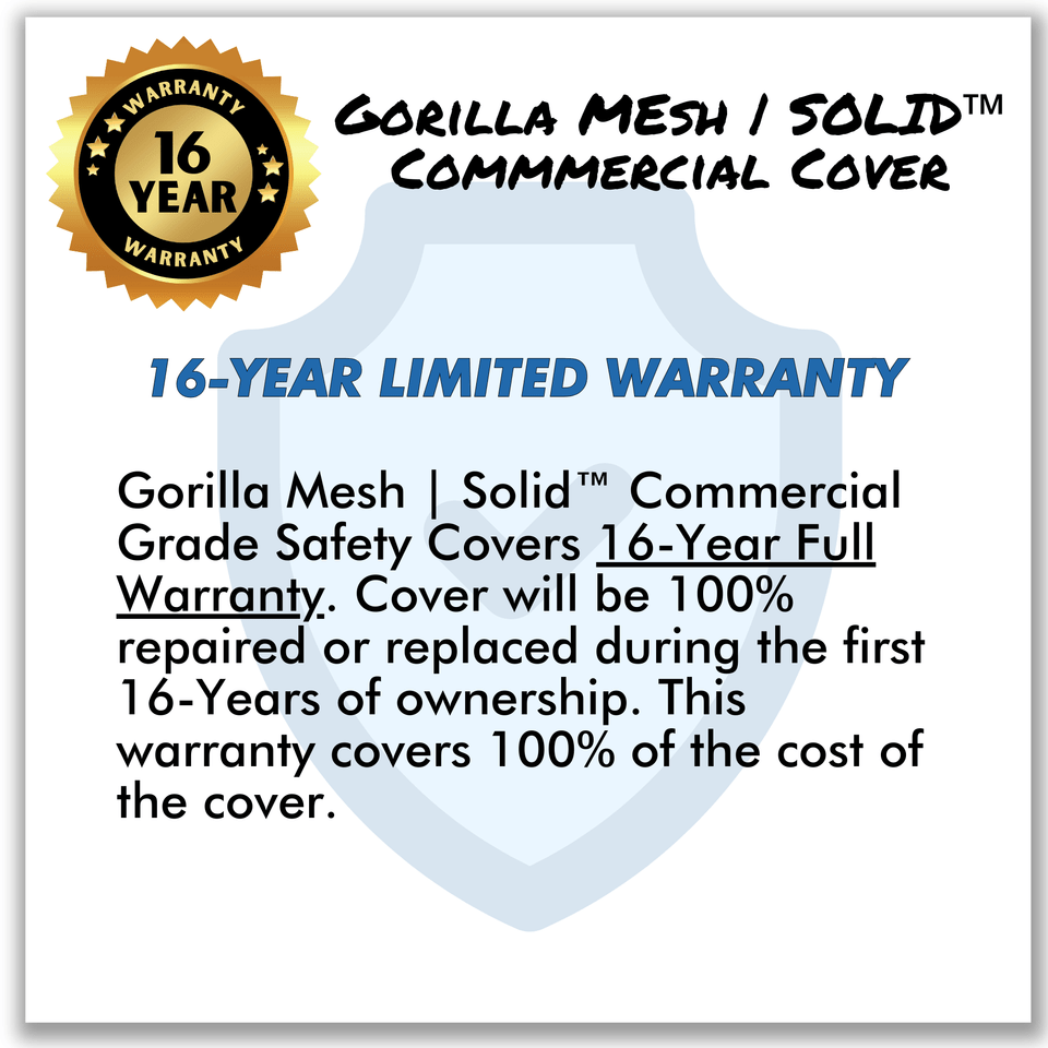 Gorilla Mesh Safety Cover for Inground Pools
