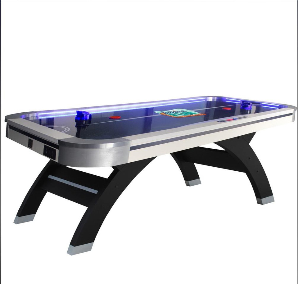 Freetime Fun Slap Shot 7' Air Hockey Table - Pro Style Play with Powerful Blower, LED Scoring, & Easy Assembly 