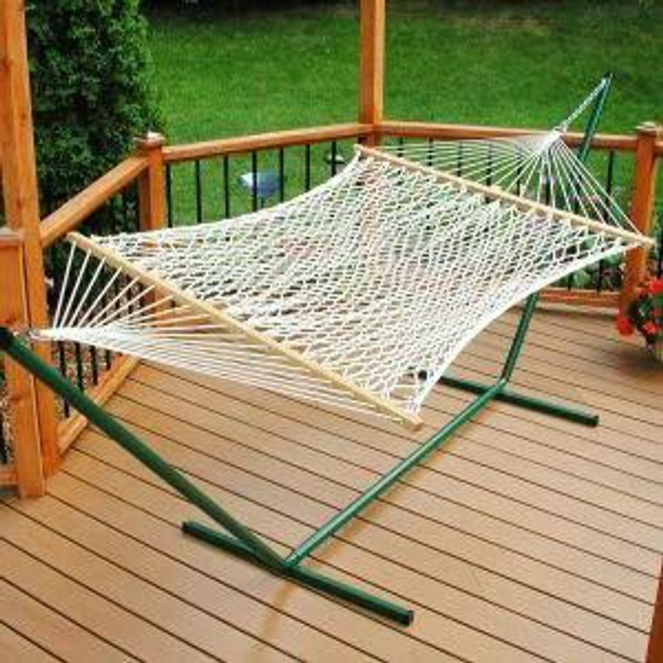 Algoma Net Rope Hammock and Stand Combo