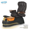 Gulfstream Pedicure Chair, AMPRO black on black with upgraded footrest and faucet