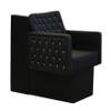 Deco Salon Furniture Hair Dryer Chair, CRYSTALLI black
