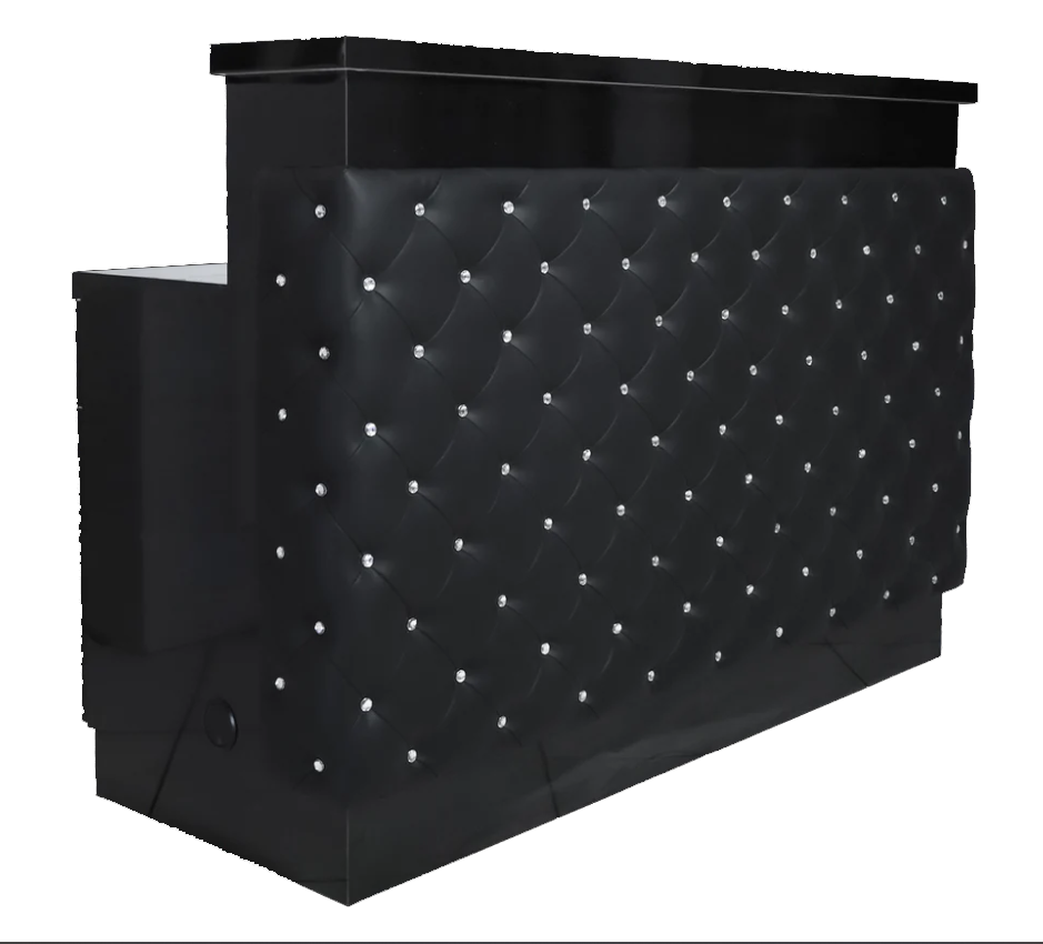 Whale Spa Salon Reception Desk, VALENTINO LUX Tufted