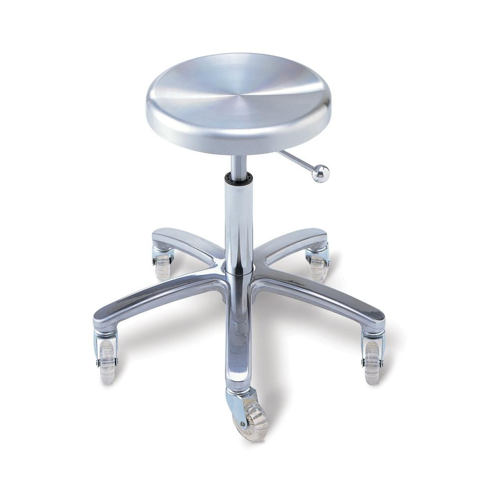 Takara Belmont D-Stool, Stainless-Steel, Height Adjustable