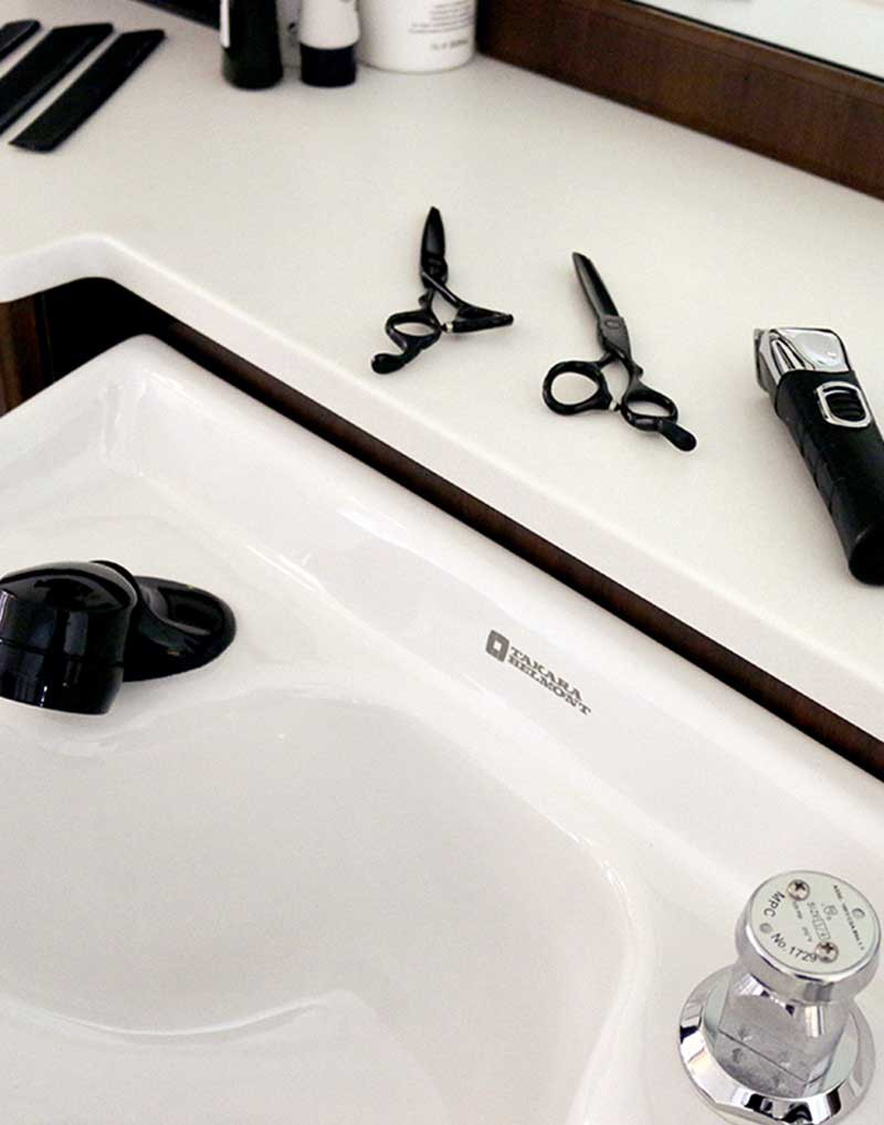 Takara Belmont Shampoo Bowl, MAJOLICA PORTO | Aria Chairs