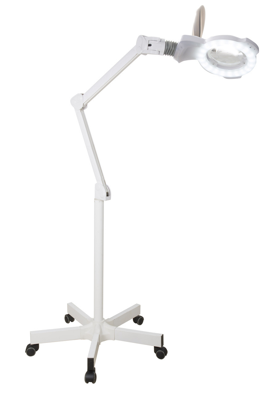 VEVOR Magnifying Glass with Light and Stand, 5X Magnifying Lamp