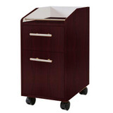 ANS Nail Salon Furniture Petite Cart, Mahogany