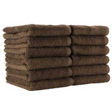 ERC Options, Lightweight Bleach Resistant Towels, 16" x 27", Brown (12 Pack) ERC Wiping Products