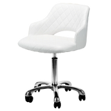 Whale Spa Gem adjustable manicure technician stool in white