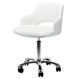 Whale Spa Gem adjustable manicure technician stool in white